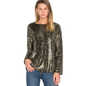 🍾🥂Festive Finds ✨ House of Harlow 1960 x REVOLVE Jamie T Gold sequin